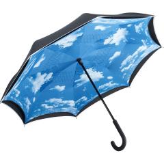 Regular umbrella FARE®-Contrary black/cloud design